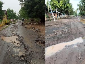 Jalan di Desa Kore Bima Rusak Parah-Mirip Sungai Akibat Diterjang Banjir