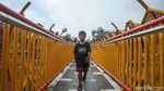 Melihat Jembatan Kali Opak yang Estetik