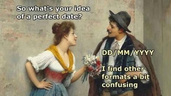 Paling benar tanggal, bulan, baru tahun. Foto: Classical AF Instagram via Bored Panda