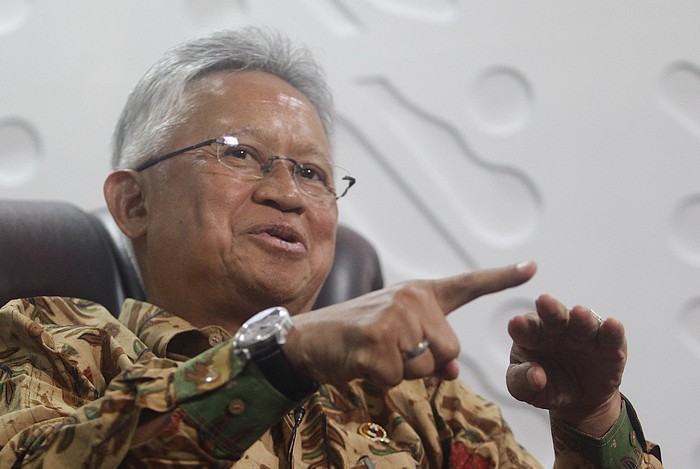 Menteri Pendidikan Tinggi, Sains, dan Teknologi (Mendiktisaintek), Prof. Satryo Soemantri Brodjonegoro saat menerima wawancara khusus detikcom di Kemendiktisaintek, Jakarta Jumat (10/1/2024).
