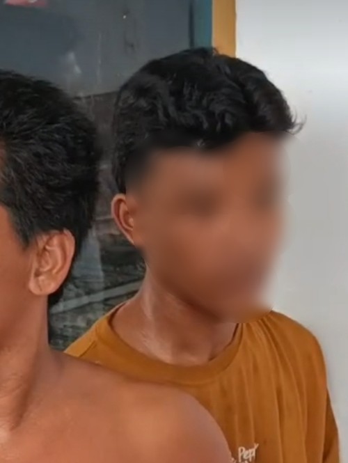 MRF, (17) siswa SMA yang nyaris dihakimi massa karena kepergok mencuri kotak amal masjid, Jumat (10/1/2025). (Istimewa)