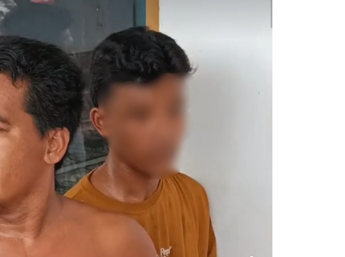 MRF, (17) siswa SMA yang nyaris dihakimi massa karena kepergok mencuri kotak amal masjid, Jumat (10/1/2025). (Istimewa)