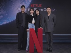 7 Gaya Pemain Drakor When the Stars Gossip Hadiri Preskon, Kompak Serba Hitam