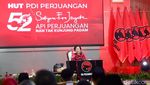 Potret Megawati Pidato Tegas di HUT Ke-52 PDIP