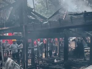 Kebakaran Hanguskan 6 Rumah di Barru, Seorang Wanita Lansia Tewas Terjebak