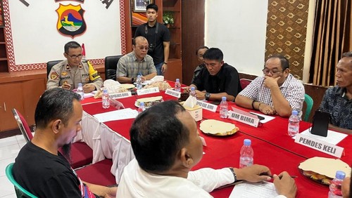 Gelar perkara sebelum penetapan tersangka terhadap AK alias Alon, bandar sabu yang diringkus anggota TNI, di Mapolres Bima, Jumat (10/1/2025). (Foto: Dok. Polres Bima)