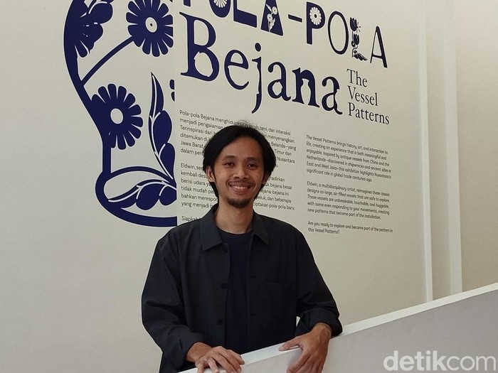 Karya Seni Instalasi Eldwin Pradipta Berjudul Pola-pola Bejana di KIN Space, Jakarta Pusat, hingga akhir April 2025.