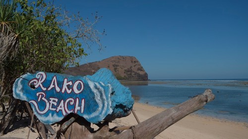 Pantai Rako, sebuah surga tersembunyi di Desa Hewa, Kecamatan Wulanggitang, Kabupaten Flores Timur, NTT. (Tangkapan layar Google Earth/Mas Bidil)