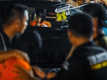 Rekonstruksi Kasus Penembakan Bos Rental Mobil di Tangerang