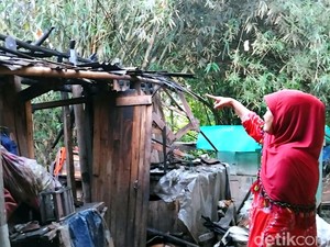 Pilu Nenek Imas, Rumahnya Terbakar di Sukabumi Kini Harus Mengungsi