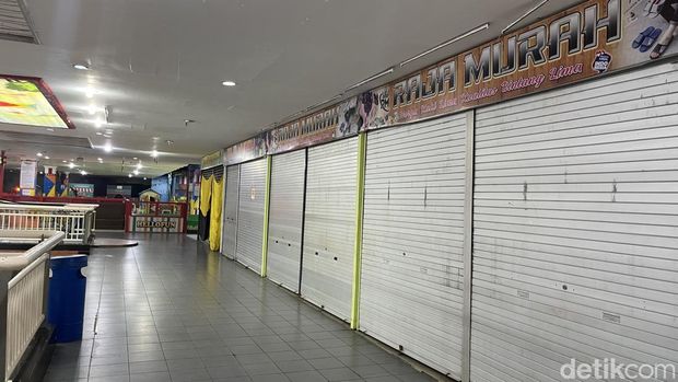 Potret suasana di Delimas Plaza Lubuk Pakam, Deli Serdang, Sumut. (Kartika Sari/detikSumut)