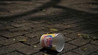 Namun, masih ada juga pengunjung Monas yang abai akan sampah. Buktinya masih ada sampah yang masih tergeletak di jalanan.