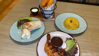 Menu yang ditawarkan beragam dan semuanya ala Meksiko. Bisa menemukan ayam panggang hingga burrito. Foto: detikFood/Yenny Mustika Sari