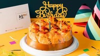 Cari dimsum mentai porsi satuan atau untuk dijadikan cake ultah? Aburi Kitchen di Ampera Kemang jawabannya. Untuk Dimsum Mentai Cake dibanderol Rp 265 ribu, sedangkan Dimsum Mentai Personal isi 6, harganya Rp 59 ribu. Foto: Aburi Kitchen