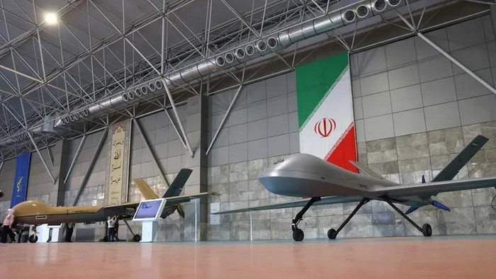 Iranian drones are displayed at the Islamic Revolutionary Guard Corps (IRGC) Aerospace Force Museum in Tehran, Iran, November 15, 2024. (Reuters)