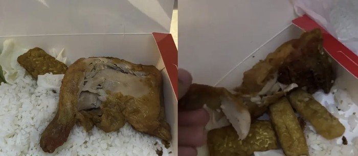 Geli! Beli Ayam Gepuk di Resto Terkenal, Tampilannya Seperti Bekas Digigit