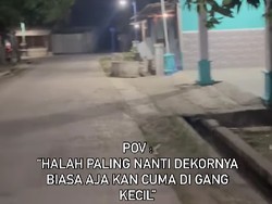 Viral Transformasi Dekor Pernikahan di Gang Sempit, Before After Bikin Melongo