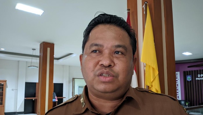 Kepala Dinkes NTB, Lalu Hamzi Fikri, saat ditemui di Kantor DPRD NTB, Senin (13/1/2025). (Ahmad Viqi/detikBali)