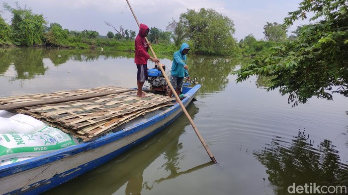 Lokasi kemunculan buaya di Sungai Kedungpeluk Sidoarjo