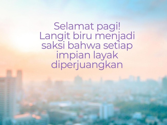 Ucapan Selamat Pagi