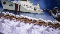 Peringatan HUT ke-19 Bakamla itu mengangkat tema bersama wujudkan laut aman untuk Indonesia Maju.