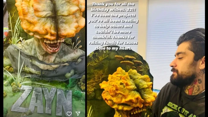 Zayn Malik Pamer Kue Ultah ke-32 Berdesain Alien