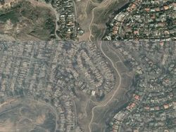 Mengerikan! Foto Satelit Sebelum dan Sesudah Kebakaran di Los Angeles