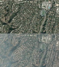 Foto Satelit Sebelum dan Sesudah Kebakaran LA