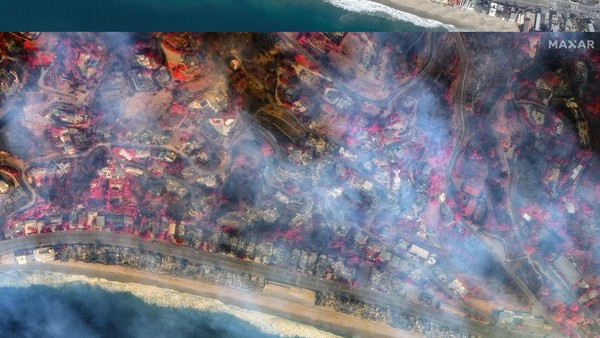 Penampakan Foto Satelit Kota Los Angeles Sebelum dan Sesudah Kebakaran