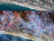 Penampakan Foto Satelit Kota Los Angeles Sebelum dan Sesudah Kebakaran