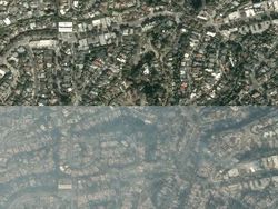 Mengerikan! Foto Satelit Sebelum dan Sesudah Kebakaran di Los Angeles