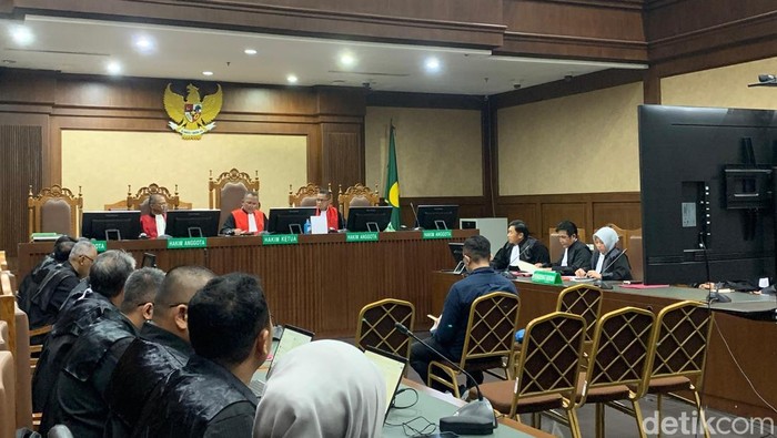 Hakim tolak eksepsi Heru si hakim pemvonis bebas Ronald Tannur (Mulia Budi/detikcom)