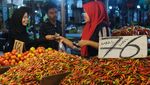 Harga Cabai Rawit Turun di Pasar Flamboyan Pontianak