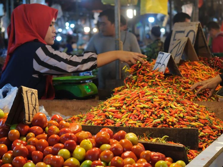 Harga Cabai Rawit Turun di Pasar Flamboyan Pontianak