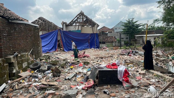 ledakan rumah di Mojokerto