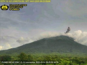 Gunung Ile Lewotolok di Lembata Meletus Pagi Ini, Waspada Longsoran Lava