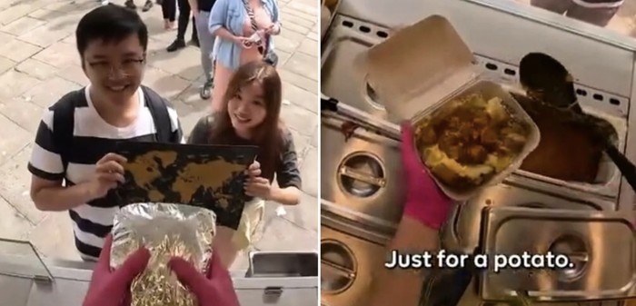 Pasangan Ini Rela Terbang ke Inggris Demi Kentang Panggang Viral