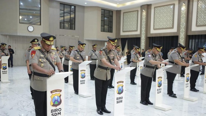 Sertijab Kapolres dan PJU Polda Jatim