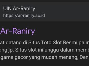 Situs UIN Ar-Raniry Diduga Diretas, Deskripsi Berubah jadi Web Judi Online