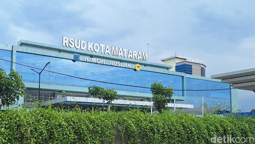 Suasana Rumah Sakit Umum Daerah (RSUD) Ruslan Kota Mataram, Selasa (14/2/2025). (Nathea Citra/detikBali)