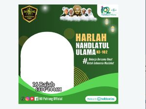 30 Twibbon Harlah ke-102 NU, Kickoff di PWNU Jatim