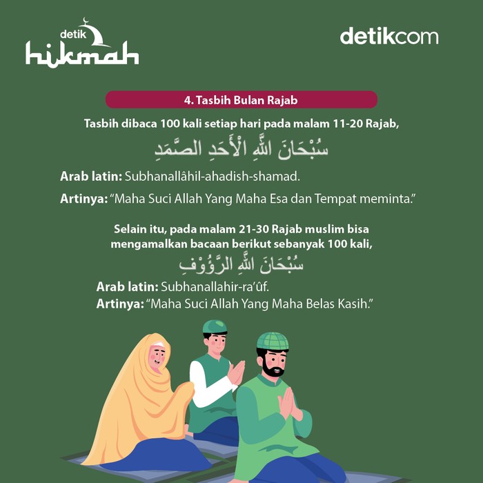 Muna Rajab 4 Doa Bulan Rajab yang Bisa Diamalkan Muslim