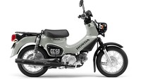 Honda Cross Cub 50 punya tampang unik yang tak biasa. Bahkan, kami menyebutnya ‘salah pergaulan’. Sebab, pabrikan mengawinkan dua konsep berbeda, yakni bebek dan trail. Foto: Doc. Honda Japan.