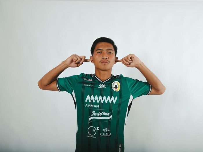 Jayus Hariono, gelandang pinjaman PSS Sleman dari Arema FC. Diunggah Rabu (15/1/2025).