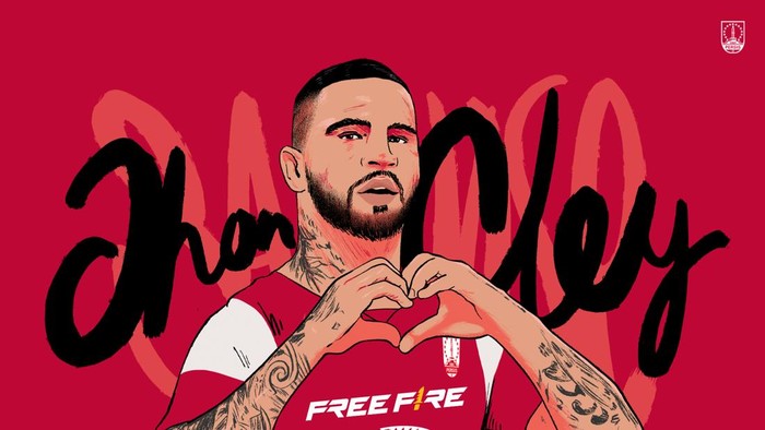 Ilustrasi pemain baru Persis Solo Jhon Cley.