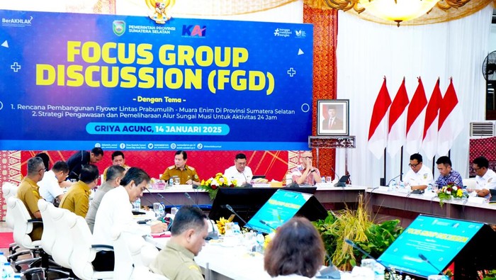 KAI bersama Pemprov Sumsel menggelar FGD pengembangan angkutan batu bara.