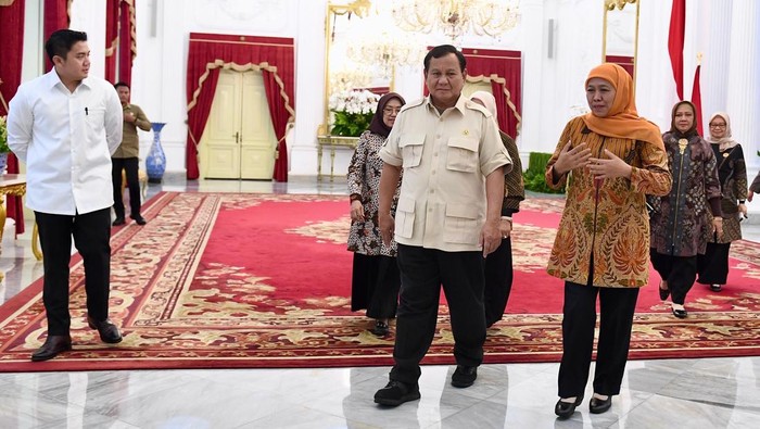 Khofifah bertemu Presiden Prabowo Subianto