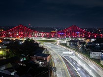 Megahnya Proyek Rel Layang Simpang Tujuh Joglo di Solo