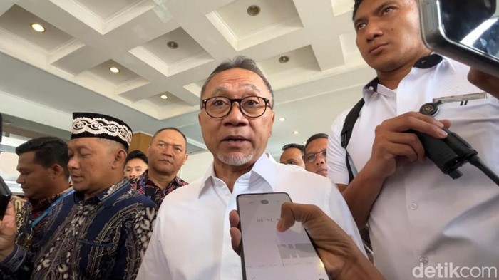 Menko Pangan, Zulkifli Hasan ditemui di Diamond Convention, Rabu (15/1/2025).