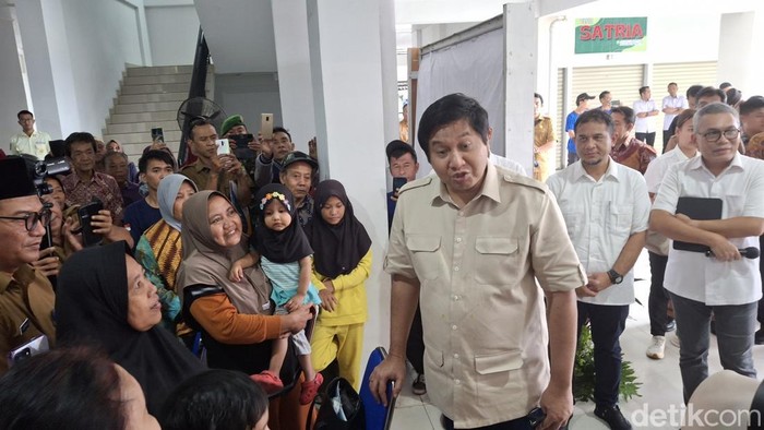 Menteri Perumahan dan Kawasan Permukiman (PKP) Maruarar Sirait meresmikan Rusunawa Griya Cipta Kedaung, Kota Tangerang, Banten. Foto: Taufiq/detikcom